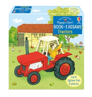 Front cover_Usborne Book And 3 Jigsaws Poppy And Sam Tractors