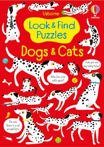 Front cover_Look and Find Puzzles: Dogs and Cats