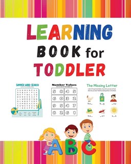 Learning Book For Toddler: Exercise Sheets For Kids - Coloring - Word Search - Trace The Letter