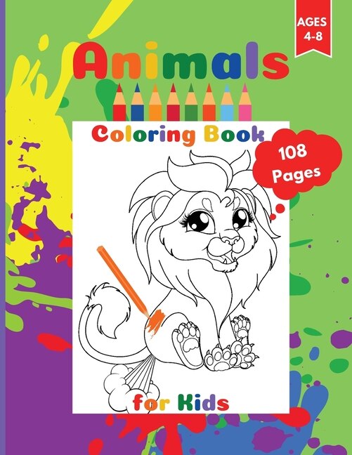 Couverture_Animals Coloring Book For Kids