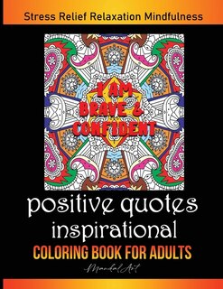 Couverture_Positive Quotes Inspirational, Mandala Coloring Book For Adult