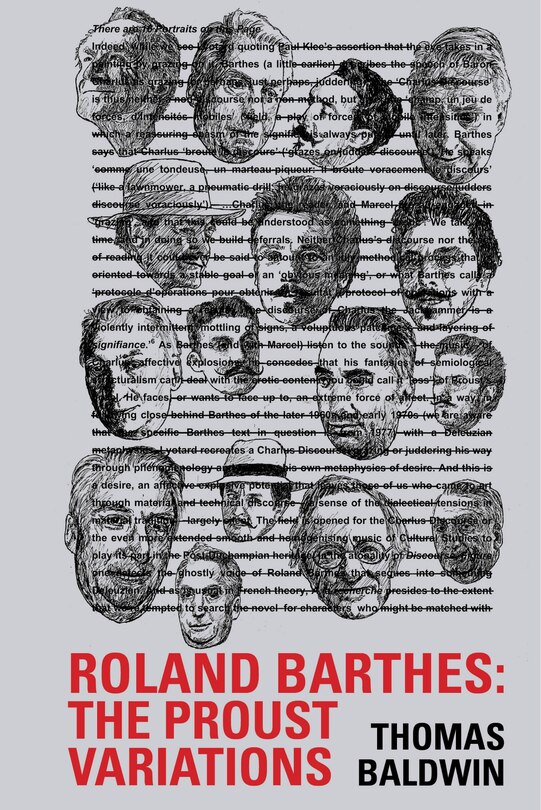 Front cover_Roland Barthes: The Proust Variations