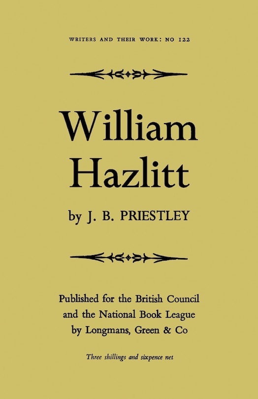Couverture_William Hazlitt
