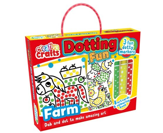 Kids Craft Kits Dotting Fun On The Farm Book By Universe C Curious oo Indigo