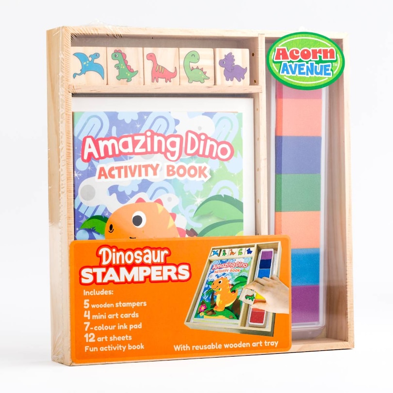 Front cover_WOODEN STAMPER SETS DINOSAURS