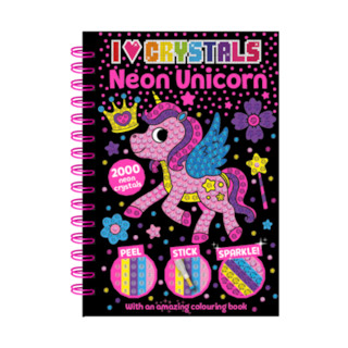 Front cover_I LOVE CRYSTALS NEON UNICORN