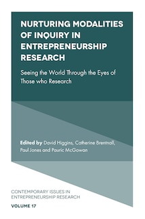 Couverture_Nurturing Modalities of Inquiry in Entrepreneurship Research