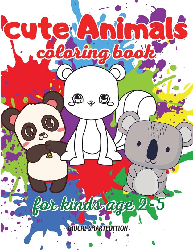 Front cover_Cute Animals coloring book