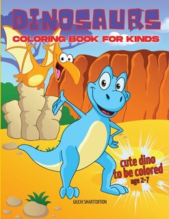 Front cover_Cute Dinosaurs coloring book