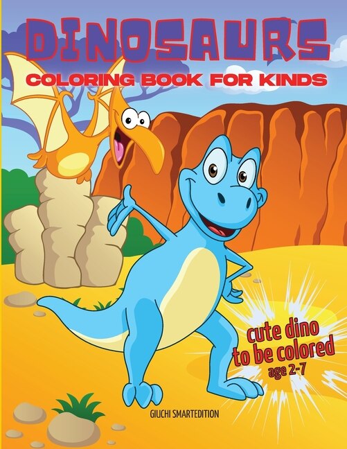 Front cover_Cute Dinosaurs coloring book