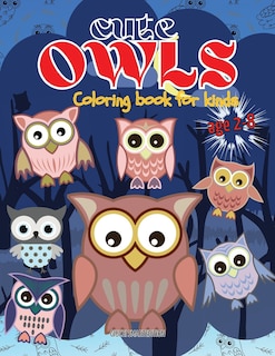 Front cover_Cute Owls coloring book