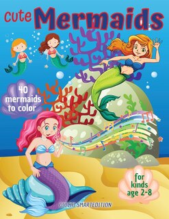 Front cover_Cute Mermaids to color 1