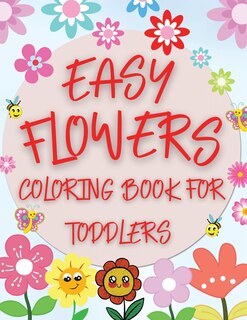 Front cover_Easy Flowers Coloring Book For Toddlers