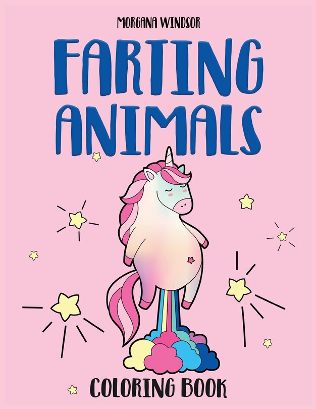 Front cover_Farting Animals Coloring book