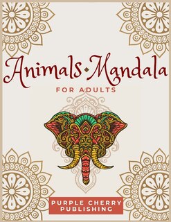 Front cover_Animals Mandala coloring book for adults