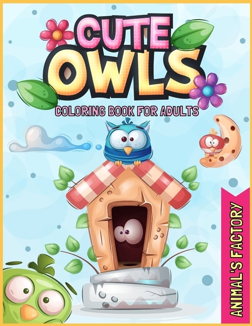 Couverture_Cute Owls Coloring book for adults