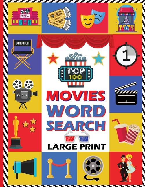 Front cover_Top 100 Movies Word Search Book