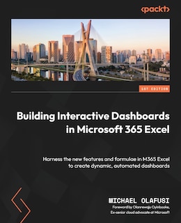 Front cover_Building Interactive Dashboards in Microsoft 365 Excel
