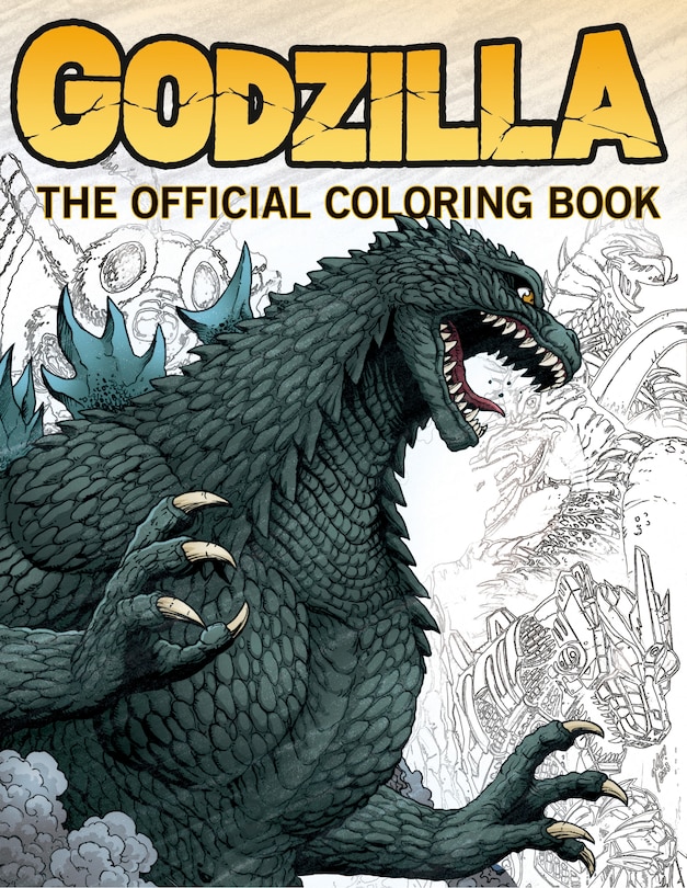 Front cover_Godzilla: The Official Coloring Book