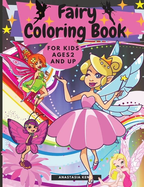 Front cover_Fairy Coloring Book for Kids Ages 2 and UP