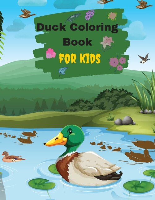 Front cover_Ducks Coloring Book For Kids And Toddlers