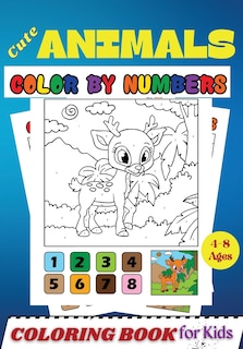 Couverture_Cute Animals Color By Numbers Coloring Book For Kids Ages 4-8
