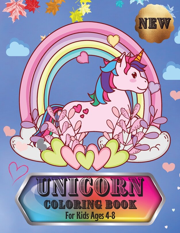 Front cover_Unicorn Coloring Book