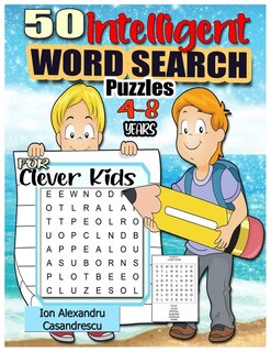 Front cover_50 Intelligent Word Search Puzzles 4-8 Years for Clever Kids