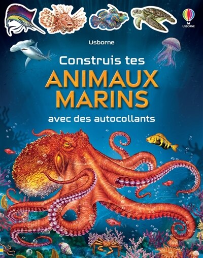 Front cover_Construis tes animaux marins avec des autocollants