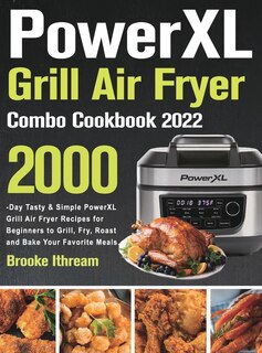 Front cover_PowerXL Grill Air Fryer Combo Cookbook 2022
