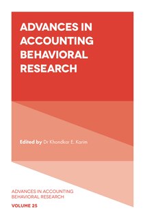 Front cover_Advances in Accounting Behavioral Research