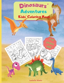 Front cover_Dinosaurs' Adventures - Kids' Coloring Book