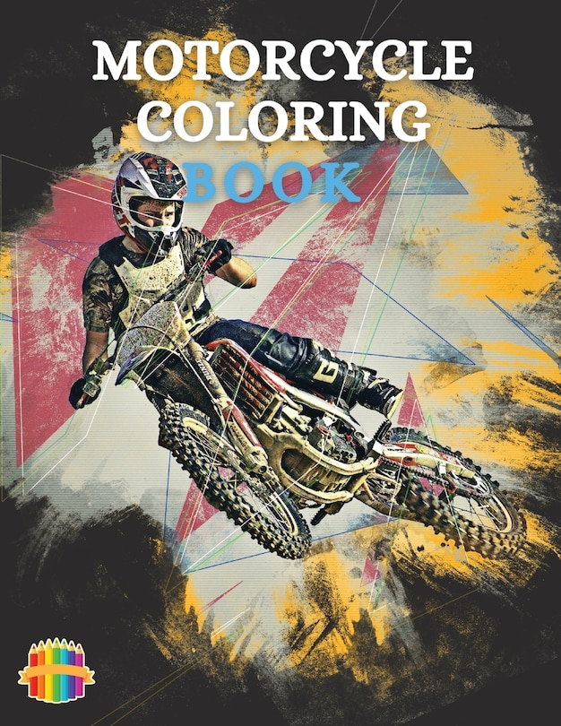 Front cover_Motorcycle Coloring Book