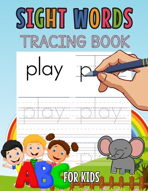 Front cover_Sight Words Tracing Book for Kids