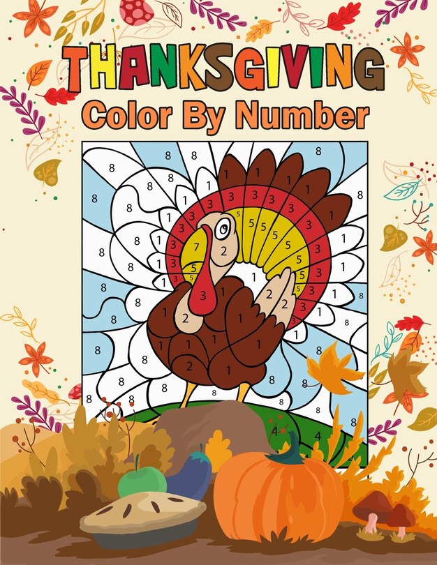 Front cover_Thanksgiving Color by Number