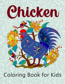 Front cover_Chicken Coloring Book for Kids