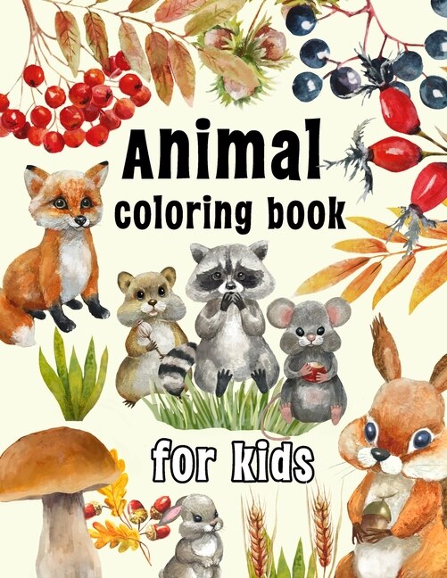 Front cover_Animal Coloring Book for Kids