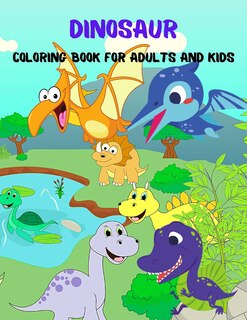 Front cover_Dinosaur Coloring Book For Adults And Kids