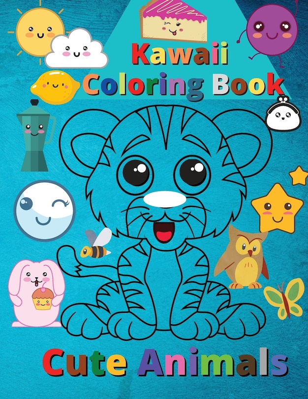 Front cover_Kawaii Coloring Book Cute Animals