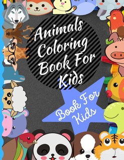 Couverture_Animals Coloring Book For Kids Ages 4-8