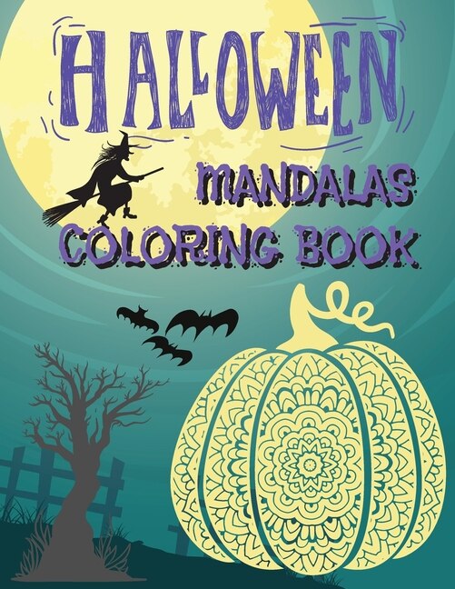 Front cover_Halloween Mandalas Coloring Book