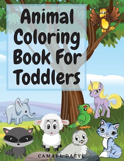 Front cover_Animal Coloring Book For Toddlers