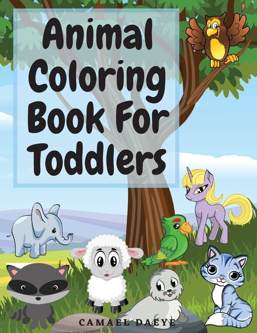 Front cover_Animal Coloring Book For Toddlers