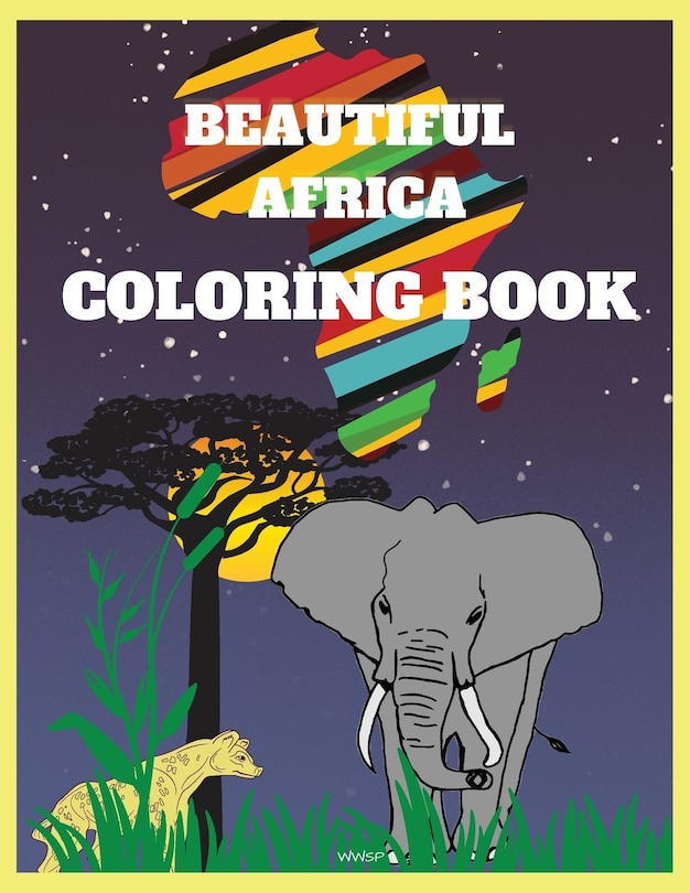 Front cover_BEAUTIFUL AFRICA Coloring Book