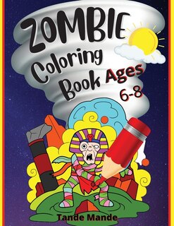 Front cover_Zombie Coloring Book Ages 4-8
