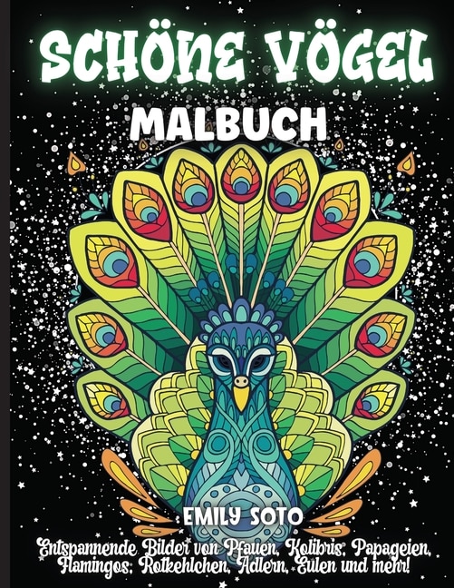 Front cover_Schöne Vögel Malbuch