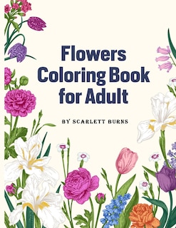 Front cover_Flowers Coloring Book for Adult