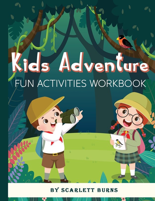 Kids Adventure: Fun Activities Workbook Brain Games for Clever Kids Word Search, Mazes, Coloring, Sudoku and More! Activity Book for Kids