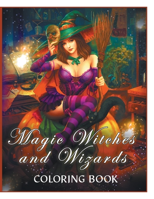 Couverture_Magic Witches And Wizards Coloring Book