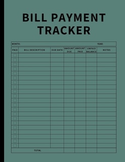 Front cover_Bill Payment Tracker